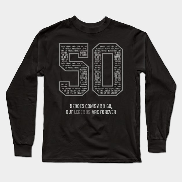 Robinson Basketball Legends "The Admiral" 50 Long Sleeve T-Shirt by TEEWEB